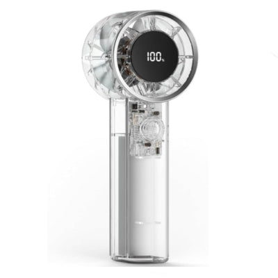 Portable Rechargeable Turbo Fan with LED Display and Adjustable Speed Settings