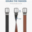 2-in-1 Reversible Men’s Belt – Rotating Buckle Dress & Casual Belt