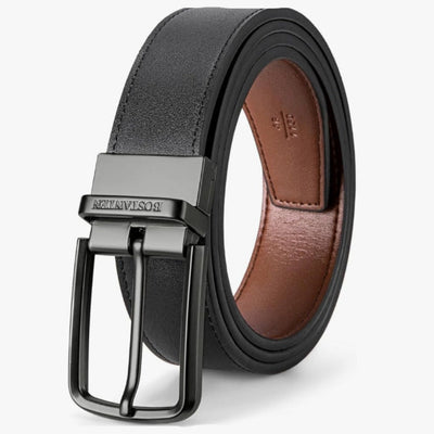 2-in-1 Reversible Men’s Belt – Rotating Buckle Dress & Casual Belt