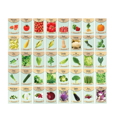 40 Variety Vegetable Seeds Set – Heirloom Non GMO Garden Seeds for Planting