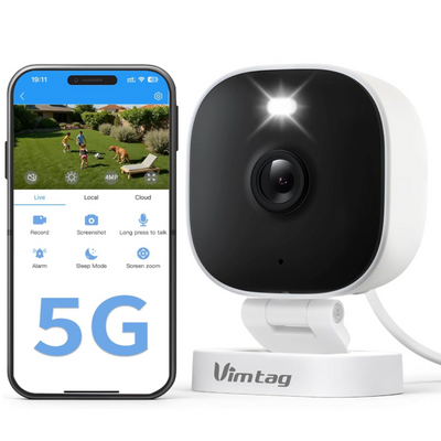 2.5K Outdoor WiFi Security Camera – Wired IP66 with Color Night Vision, Spotlight & Siren