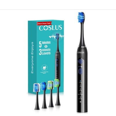 Electric Toothbrush for Adults – Sonic Toothbrush with 5 Cleaning Modes & Travel-Friendly Design