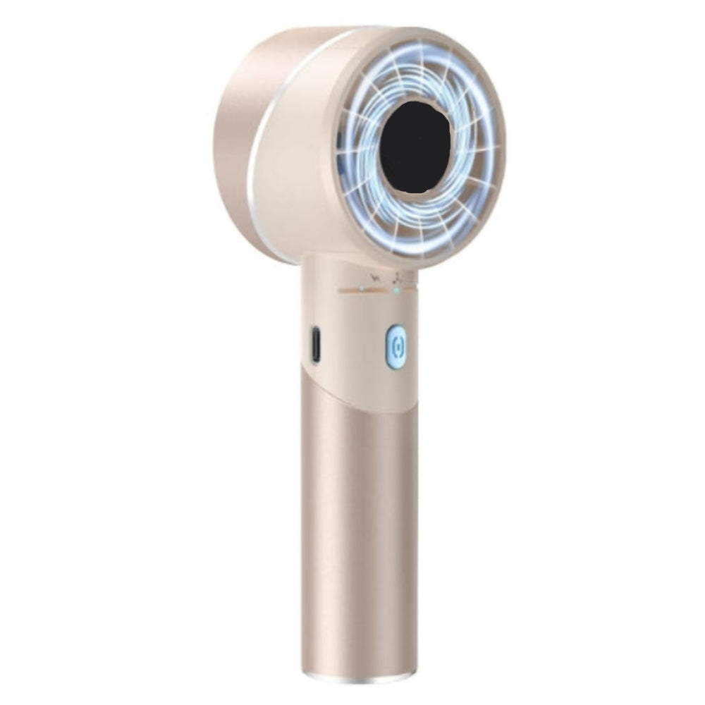 Portable Handheld Turbo Fan with Rechargeable Battery - Mini Personal Cooling Fan for Travel and Outdoors
