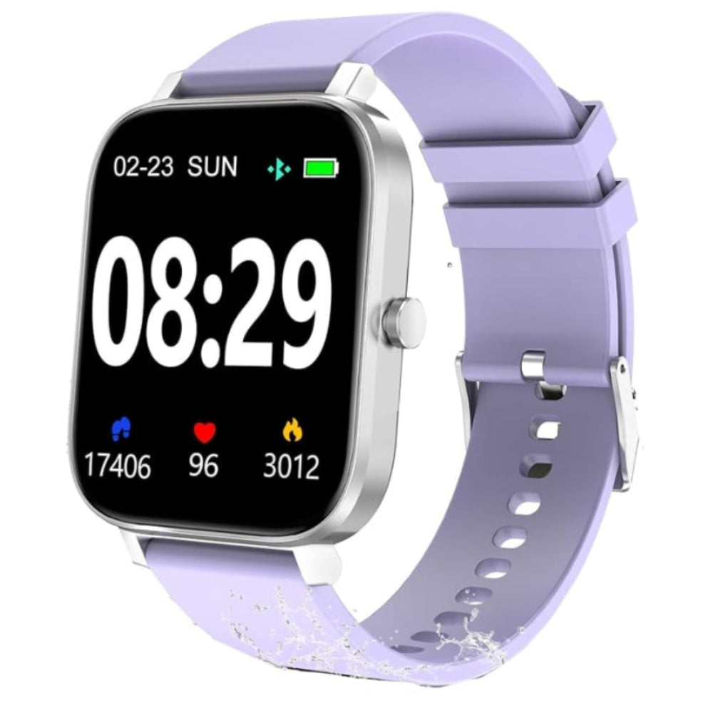 Smart Watch with Fitness Tracker, Heart Rate Monitor, and Waterproof Design