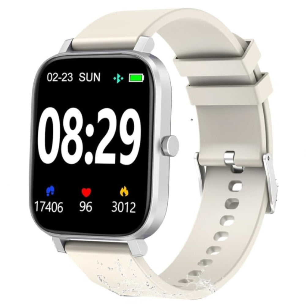 Smart Watch with Fitness Tracker, Heart Rate Monitor, and Waterproof Design