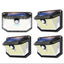 178 LED Solar Motion Sensor Lights 4 Pack – Waterproof Outdoor Security Wall Lights with 3 Modes
