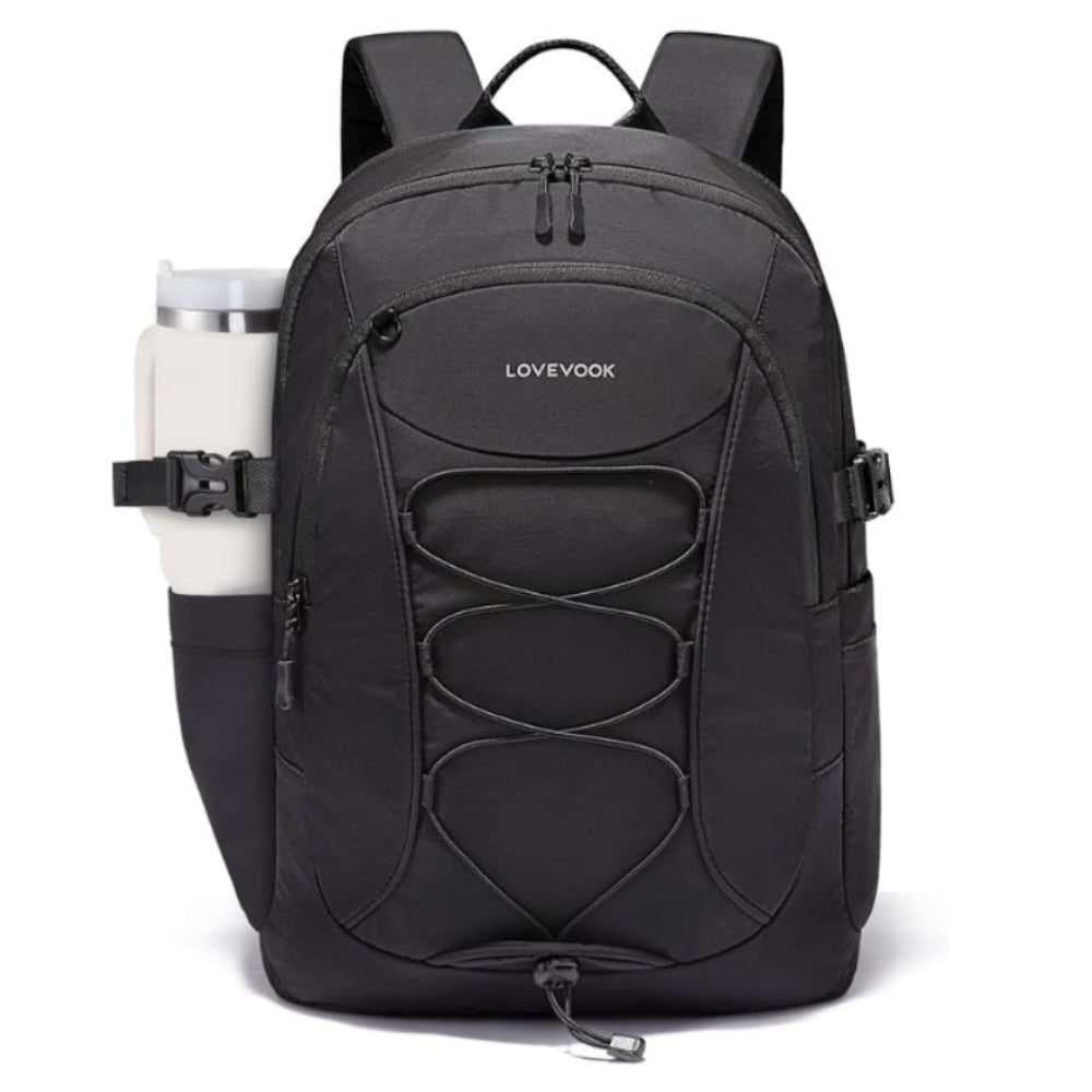 15.6" Laptop Backpack for Women – Waterproof Travel & Work Computer Bag with Large Tumbler Holder