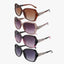 4 Pack Oversized Women's Sunglasses - UV Protection - Large Frames