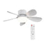 Socket Ceiling Fan with LED Light and Remote Control for Bedroom, Kitchen, and Living Room