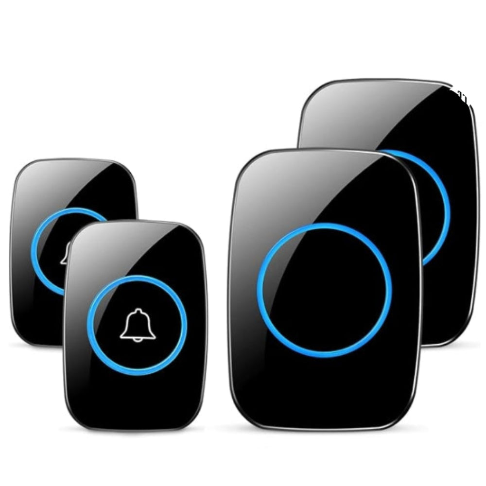 Wireless Doorbell Kit – Waterproof Door Chime System with 1000+ ft Range, 60 Chimes & Mute Mode