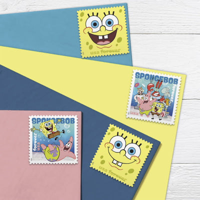 SpongeBob Squarepants USPS Forever Stamps - Sheet of 16