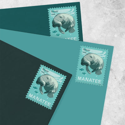 Save Manatees USPS Forever Stamps - Book of 20