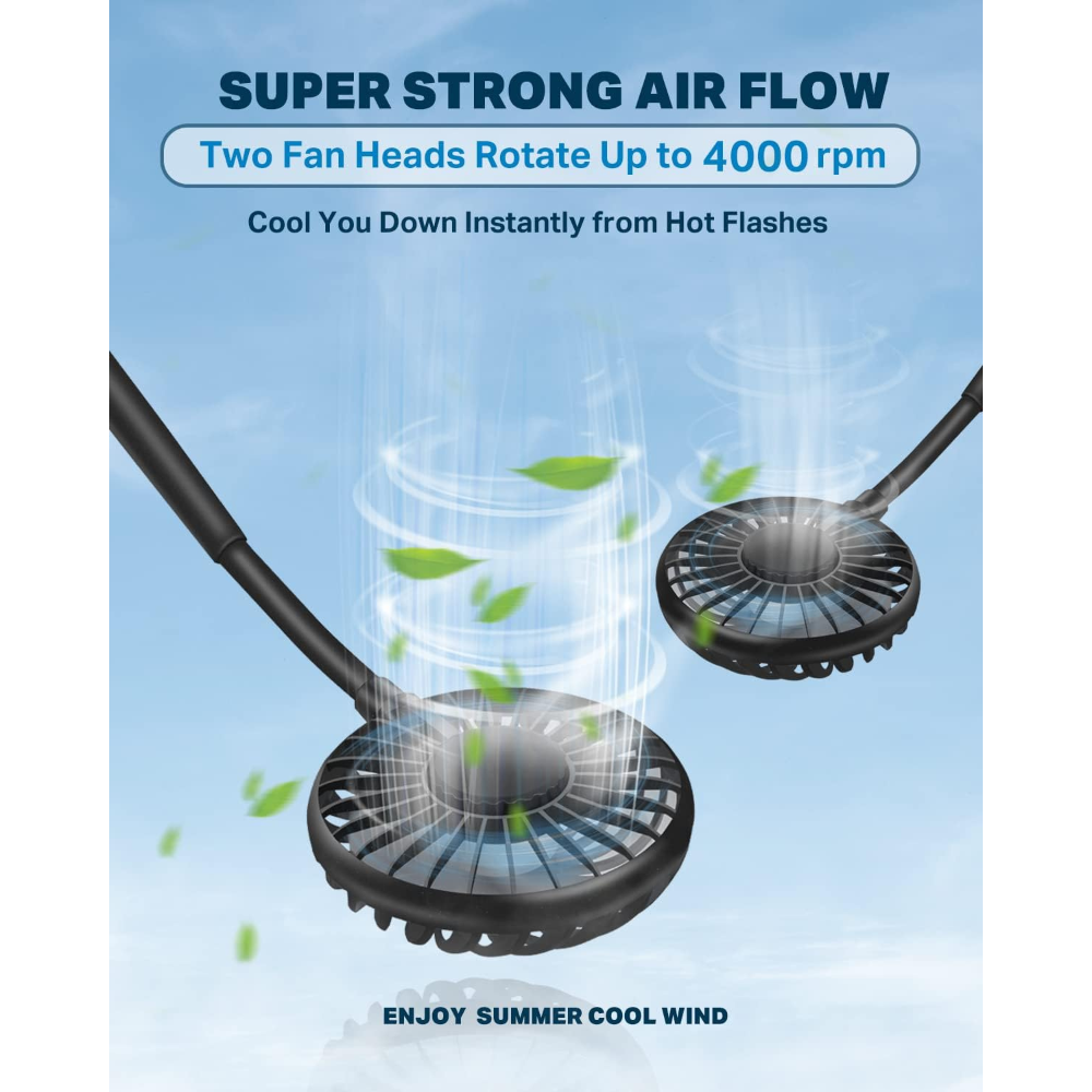 Wearable Neck Fan - 2600mAh