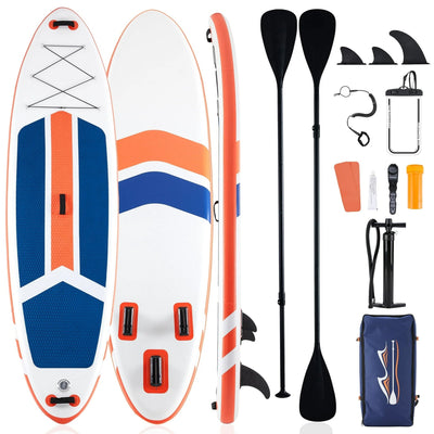 10.5 Foot Inflatable Stand Up Paddle Board with Non-Slip Deck and SUP Accessories