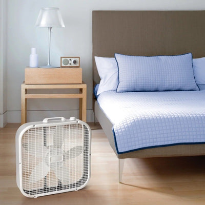 20" Classic Box Fan with Weather-Resistant Motor, 3 Speeds, 22.5" H