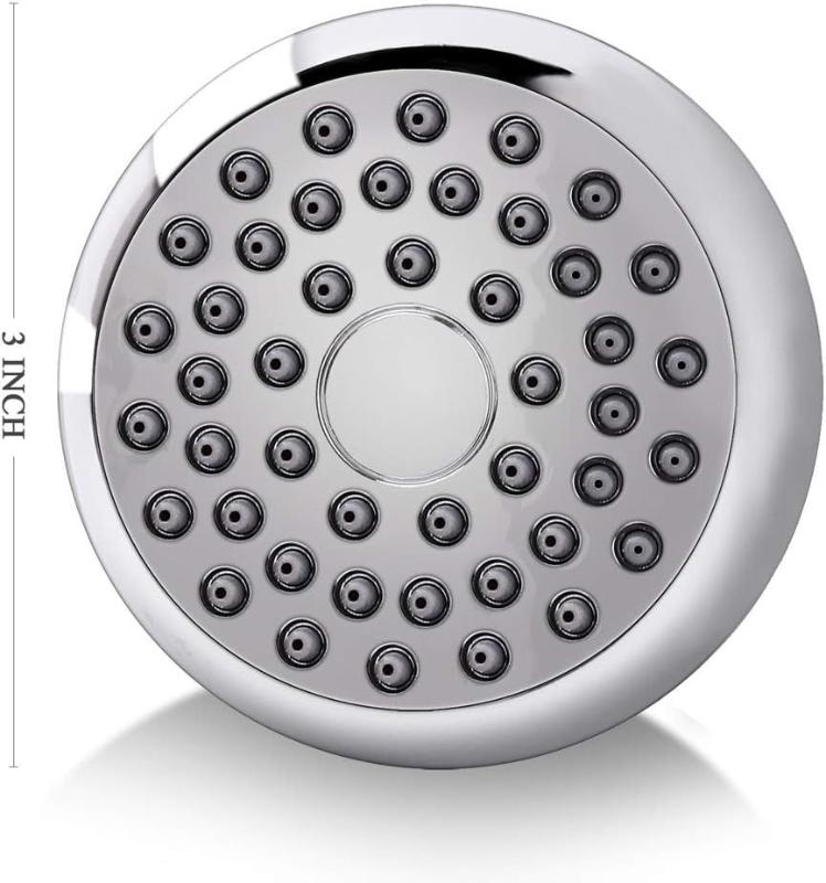 Adjustable Swivel High Pressure 3-Inch Shower Head with Anti-Clog and Anti-Leak