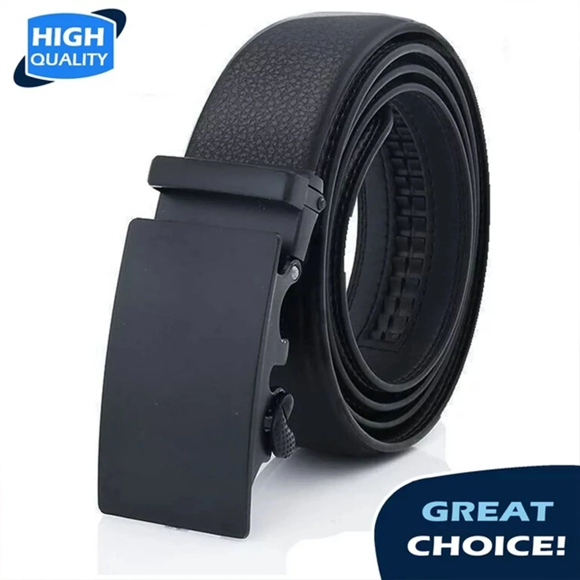 Men's Premium Ratchet Belt Microfiber Leather - Adjustable