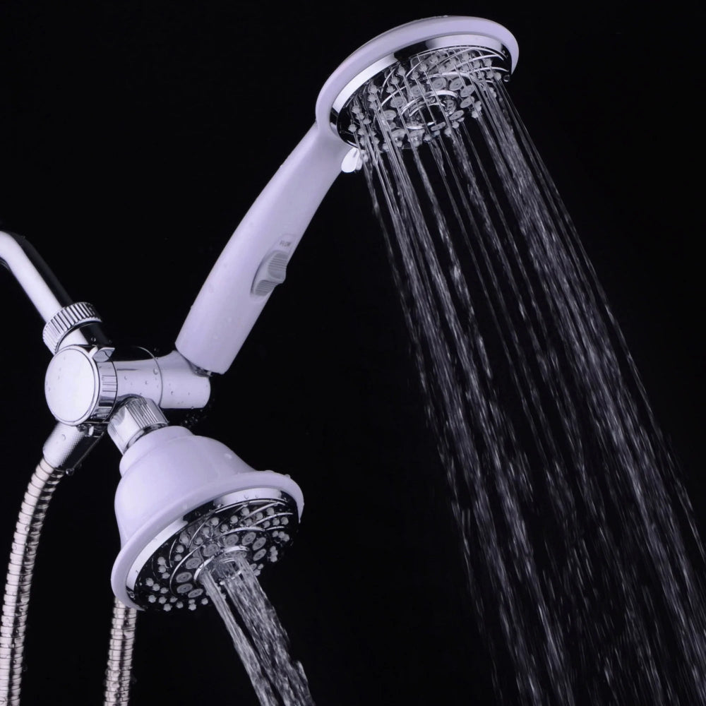 30-Setting Shower Head Combo – Handheld & Fixed Mount, Adjustable Spray