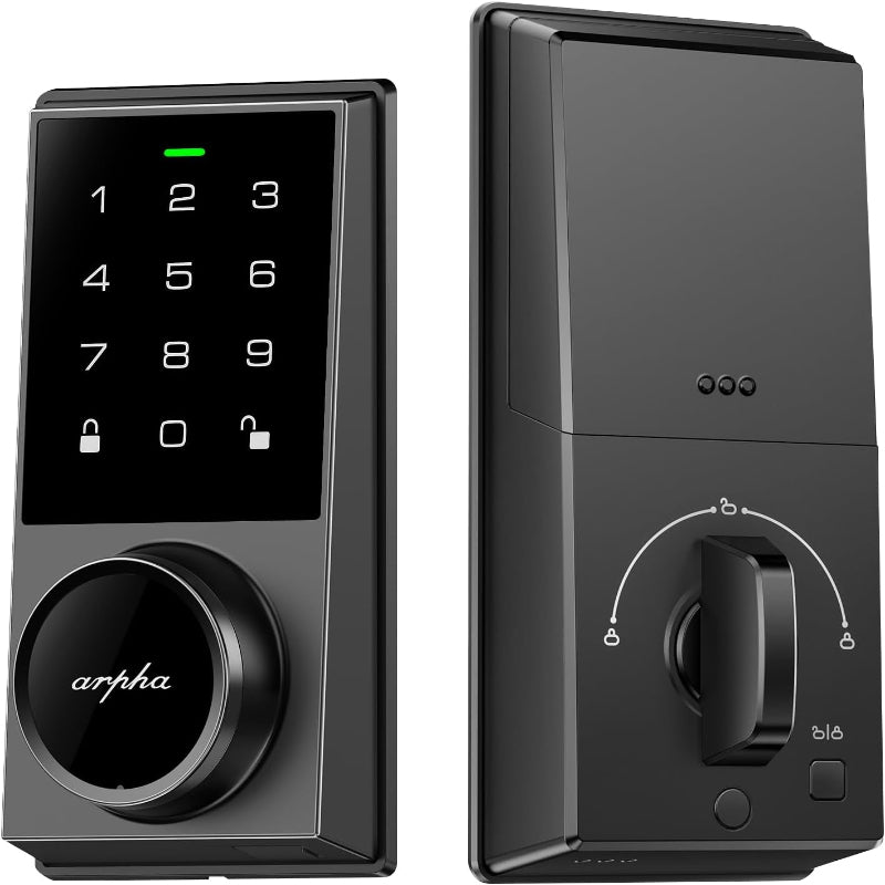 Keyless Entry Door Lock with Touchscreen Keypad and 50 Code Capacity