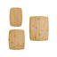 3-Piece Bamboo Wood Kitchen Cutting Board Set