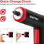 4V Electric Screwdriver - Rechargeable with 90 Degree Rotating Handle & LED Light with 31 Accessories