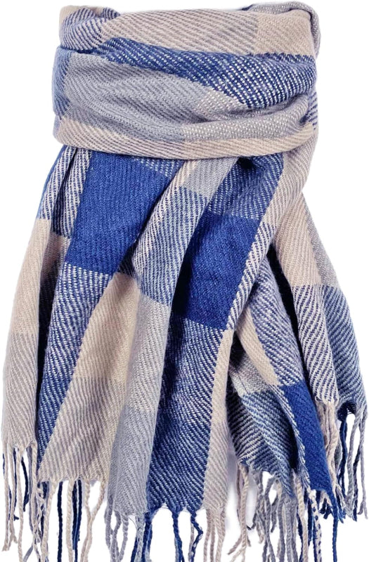 Plaid Winter Scarf for Women, Cashmere Feel Blanket Shawl and Wrap