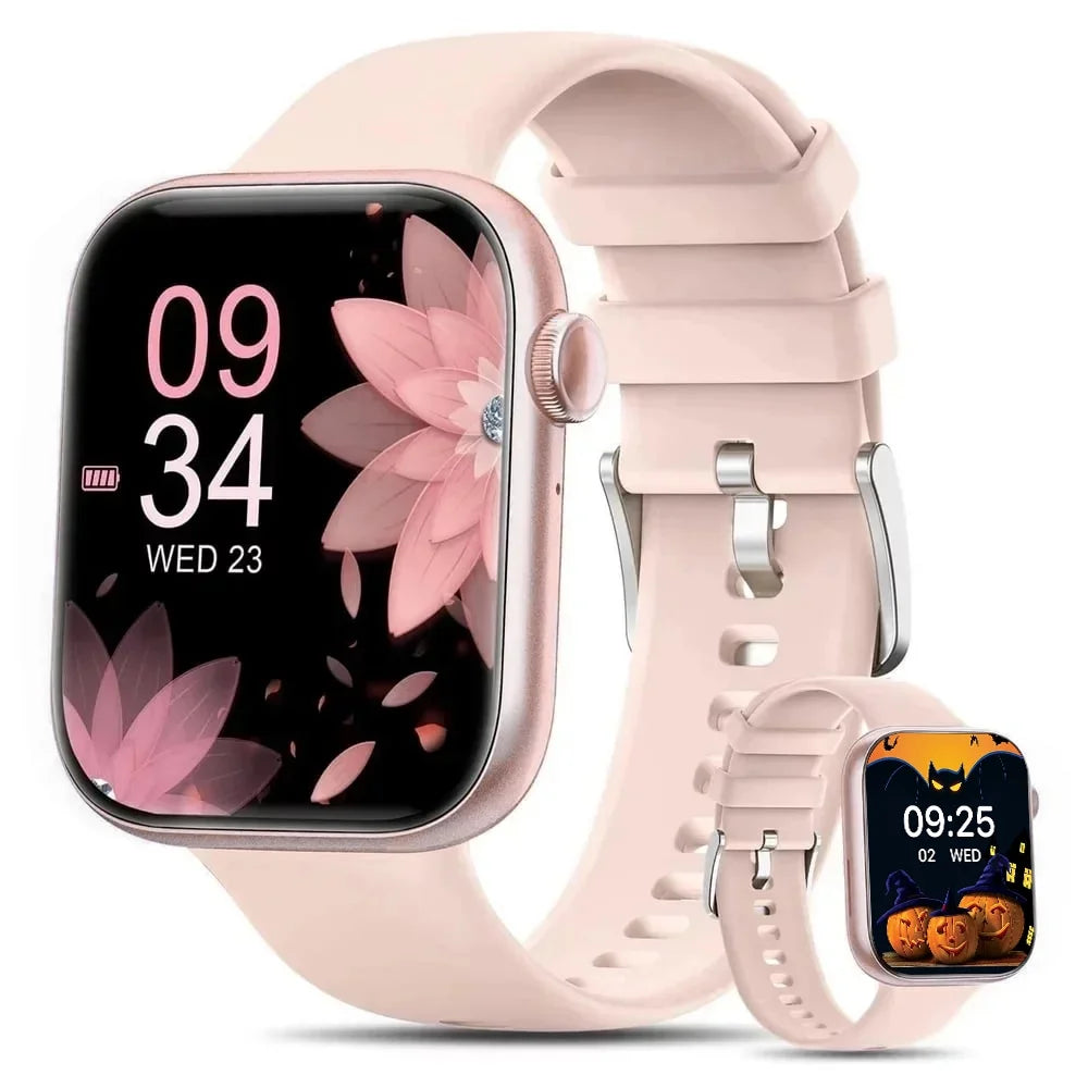 Smartwatch with 1.85" Screen - Answer/Make Calls/100+ Sports Modes/Message Reminder, IP67 Waterproof 