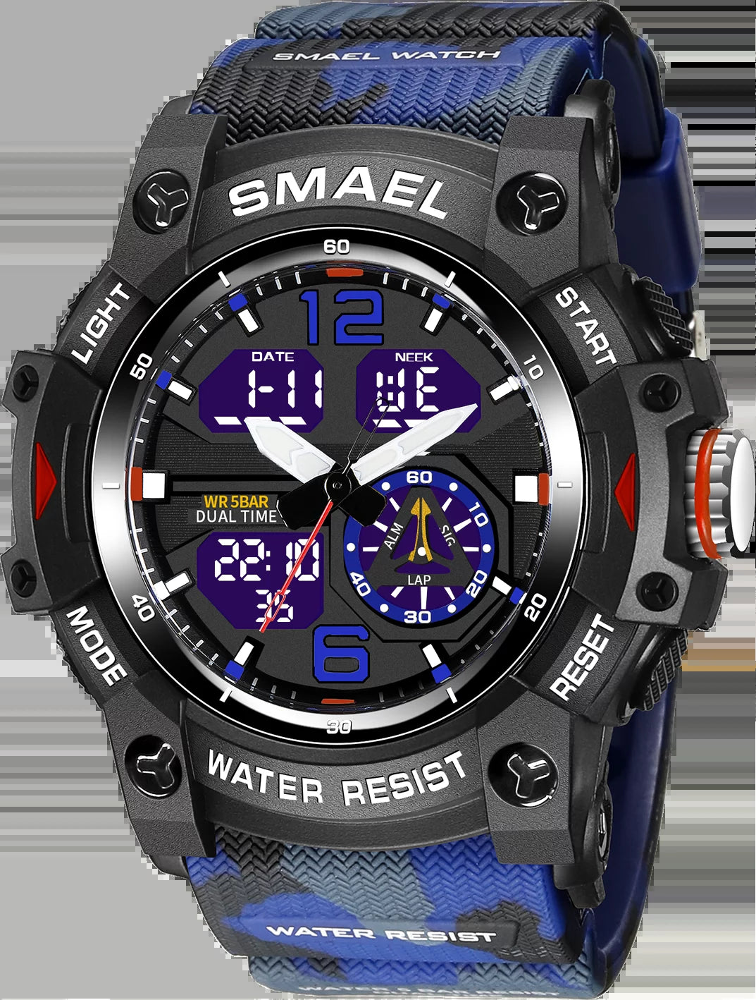 Men’s Digital Analog Military Style Sports Wristwatch