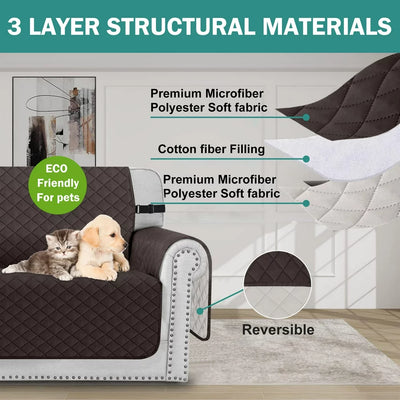 Waterproof Sofa Cover - Machine Washable Non Slip Furniture Protector