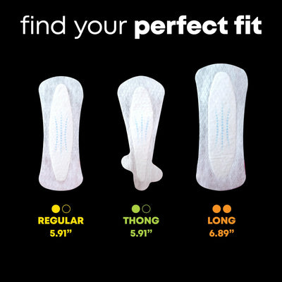 U by Kotex Balance Daily Wrapped Thong Panty Liners - Light Absorbency - Regular Length - 50ct
