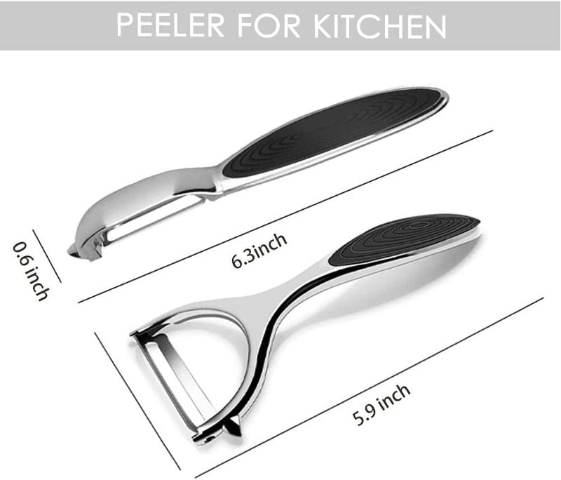 Vegetable Peeler for Kitchen, Durable Non-Slip Handle