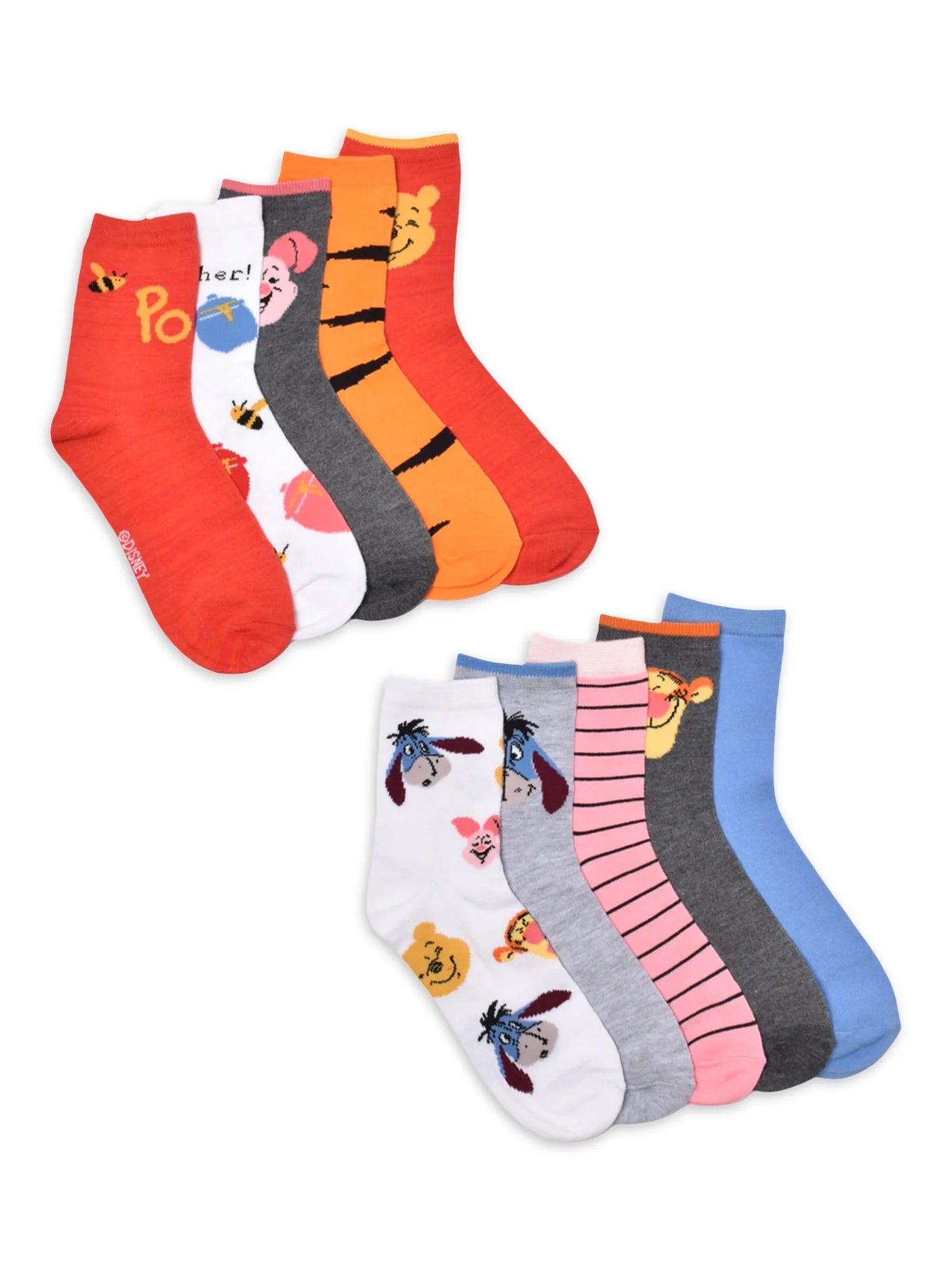 Women's 10 Pack Care Bears Graphic Crew Socks