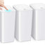  3-Pack Small Trash Cans with Pop -Up Lid, 10L Slim Wastebasket for Bedroom and Office