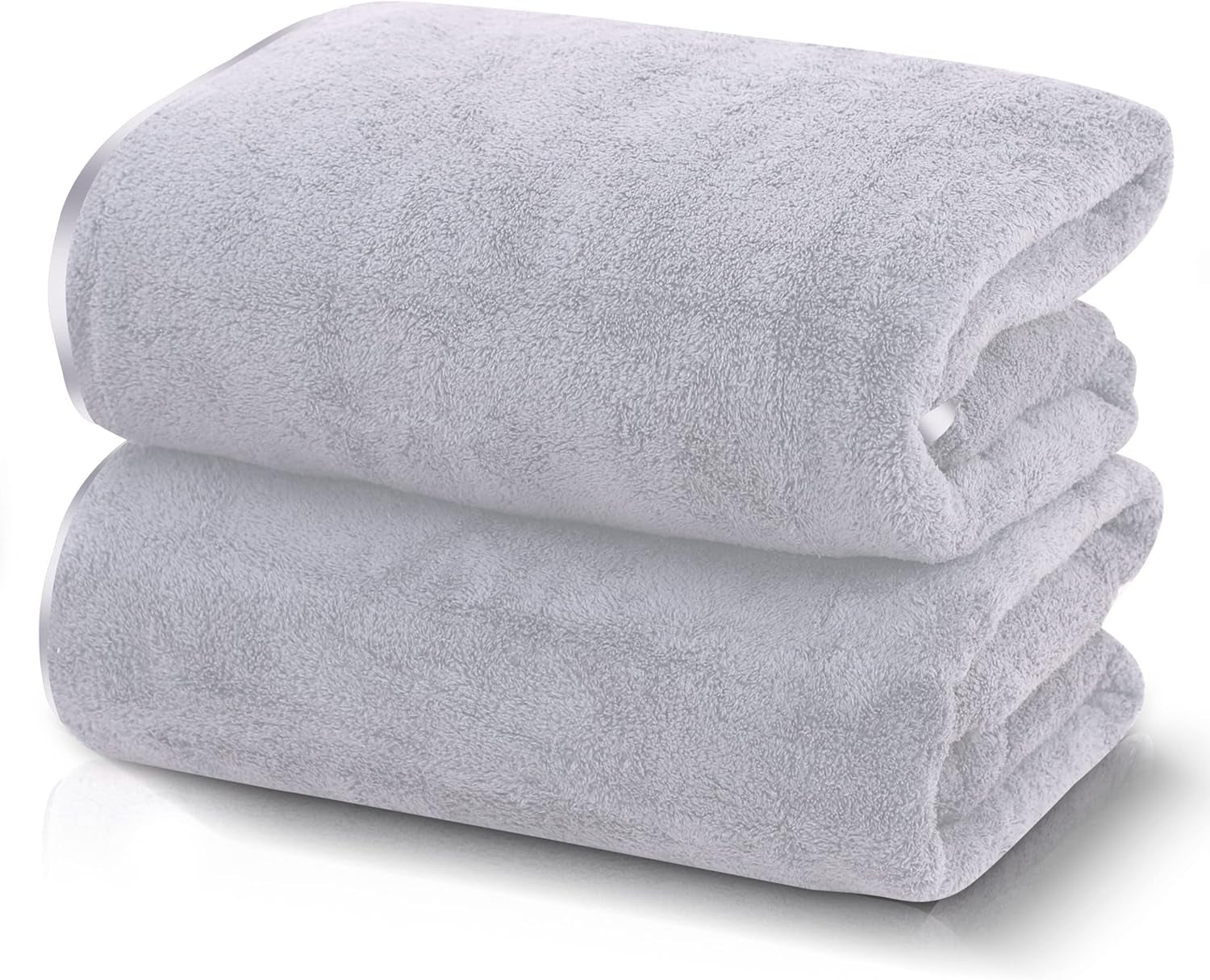 6 Pack Ultra Soft Microfiber Towel Set- 2 Bath Towels, 2 Hand Towels, 2 Washcloths