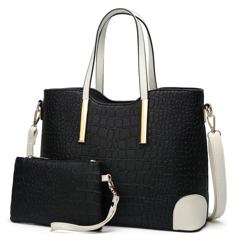 2 Piece Handbag Tote and Wallet