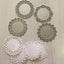 Metal Die Cuts Set, 4 Lace Flower Border Patterns for Scrapbooking and Card Making