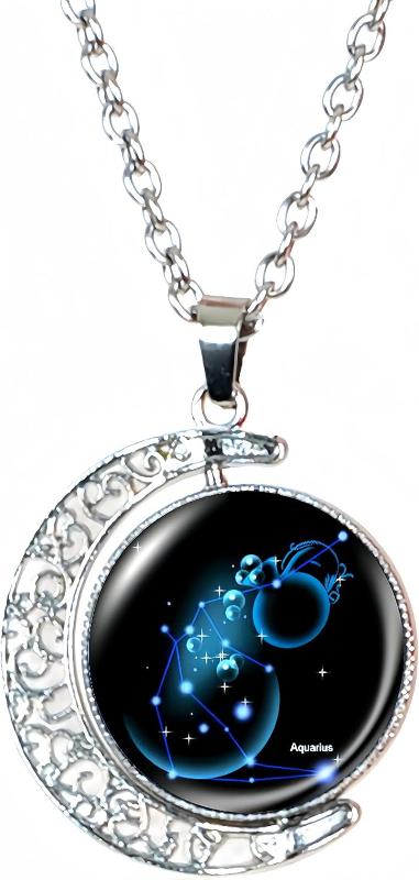 Zodiac Necklace - Astrology - 12 Constellation Horoscope Sign