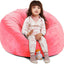 X-Large Bean Bag Chair Cover Stuffed Animal Storage Organizer with Handle and Zipper