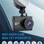 FHD 1080P Mini Dash Camera for Cars with WiFi, 2.45" IPS Screen, Night Vision, WDR, Loop Recording