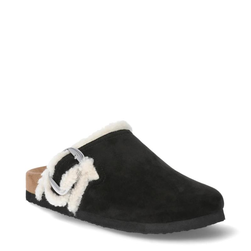 Women's Faux Shearling Cozy Buckle Clogs, Sizes 6-11