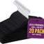 20 Pack Velvet Non-Slip Plastic Hanger Set - Space-Saving, Sleek Design, Smooth Velvet Finish, Lightweight Construction