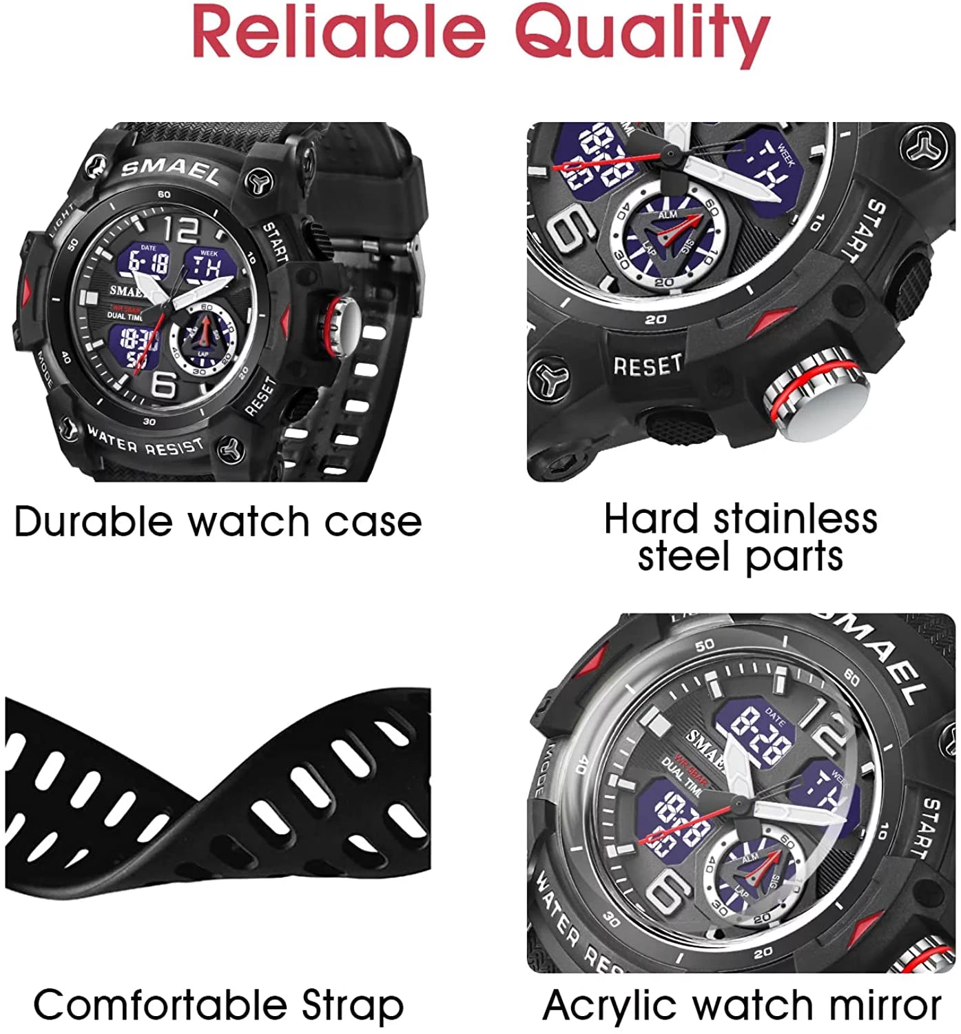 Men’s Digital Analog Military Style Sports Wristwatch