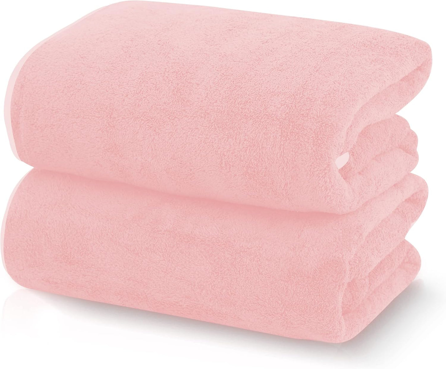 6 Pack Ultra Soft Microfiber Towel Set- 2 Bath Towels, 2 Hand Towels, 2 Washcloths