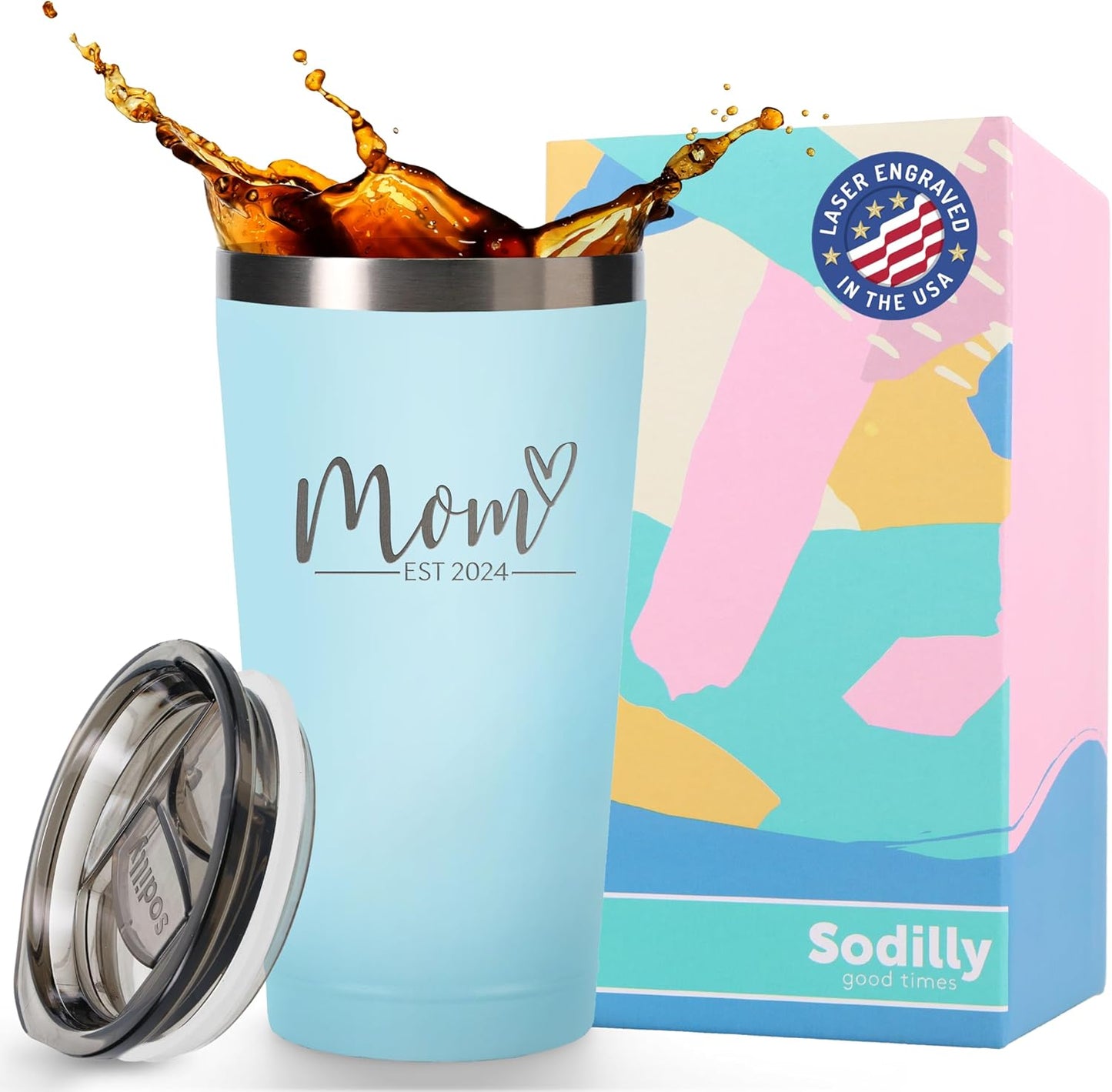 Family Tumbler with Lid, 16 oz White