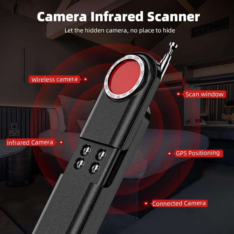 Hidden Camera and GPS Detector with RF Signal Scanner, 5-Level Sensitivity