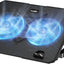Laptop Cooling Pad with 2 Fans, 5 Height Stands, and 2 USB Ports for 10-15.6" Laptops