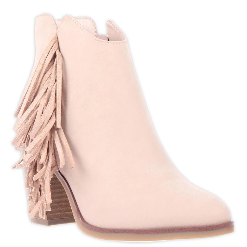 Women's Avril Fringe Heeled Booties