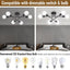 Miri - 6-Light Sputnik Ceiling Light Fixture, Modern Semi-Flush Mount 