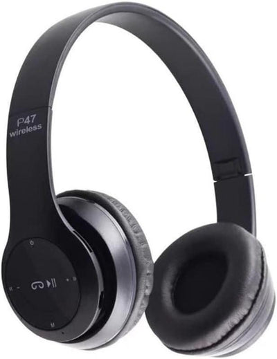 Wireless Headphones Over Ear P47 Super Bass 5.1, Volume Control, Bluetooth, Card Support SD, LED Lights