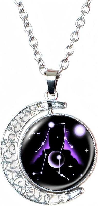 Zodiac Necklace - Astrology - 12 Constellation Horoscope Sign